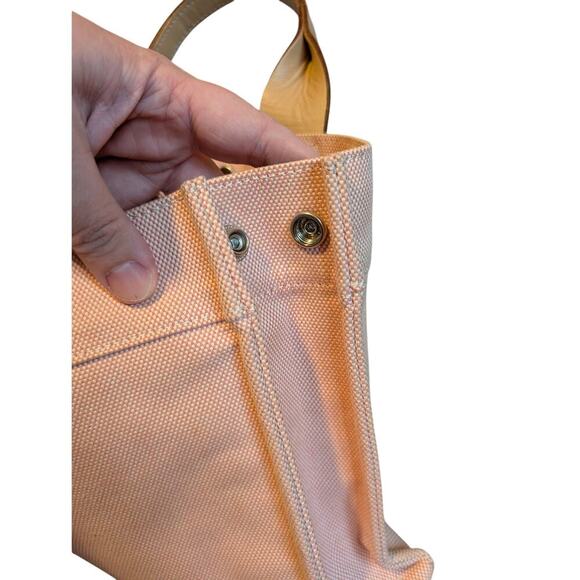 Burberry Blue Label Authentic Pink and Beige Canvas Mini Tote - Picture 6 of 13